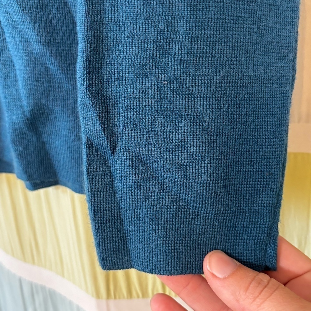 Charter Club Soft Wool Sweater Teal Sz Medium Petite - Picture 3 of 9